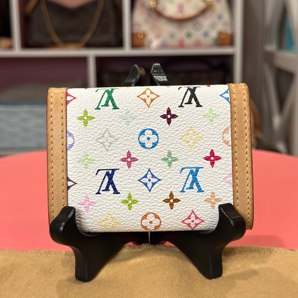 Louis Vuitton Murakami Porte Monnaie Plat Coin Case - Picture 2 of 16